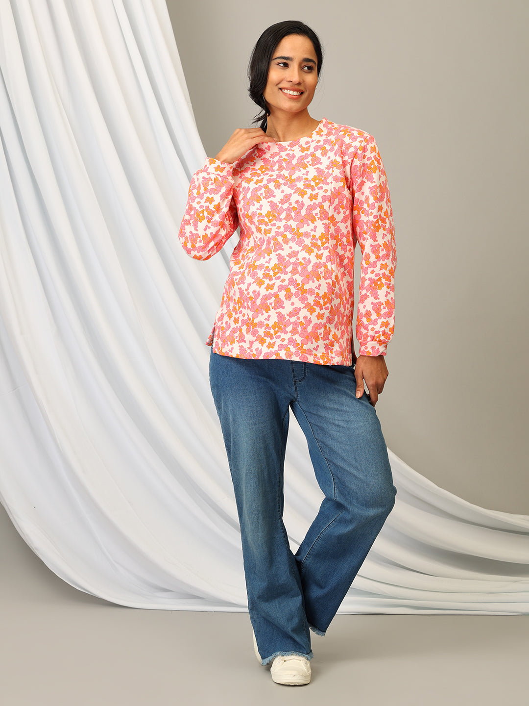 Pink-A-Rine Dream Maternity and Nursing Sweatshirt