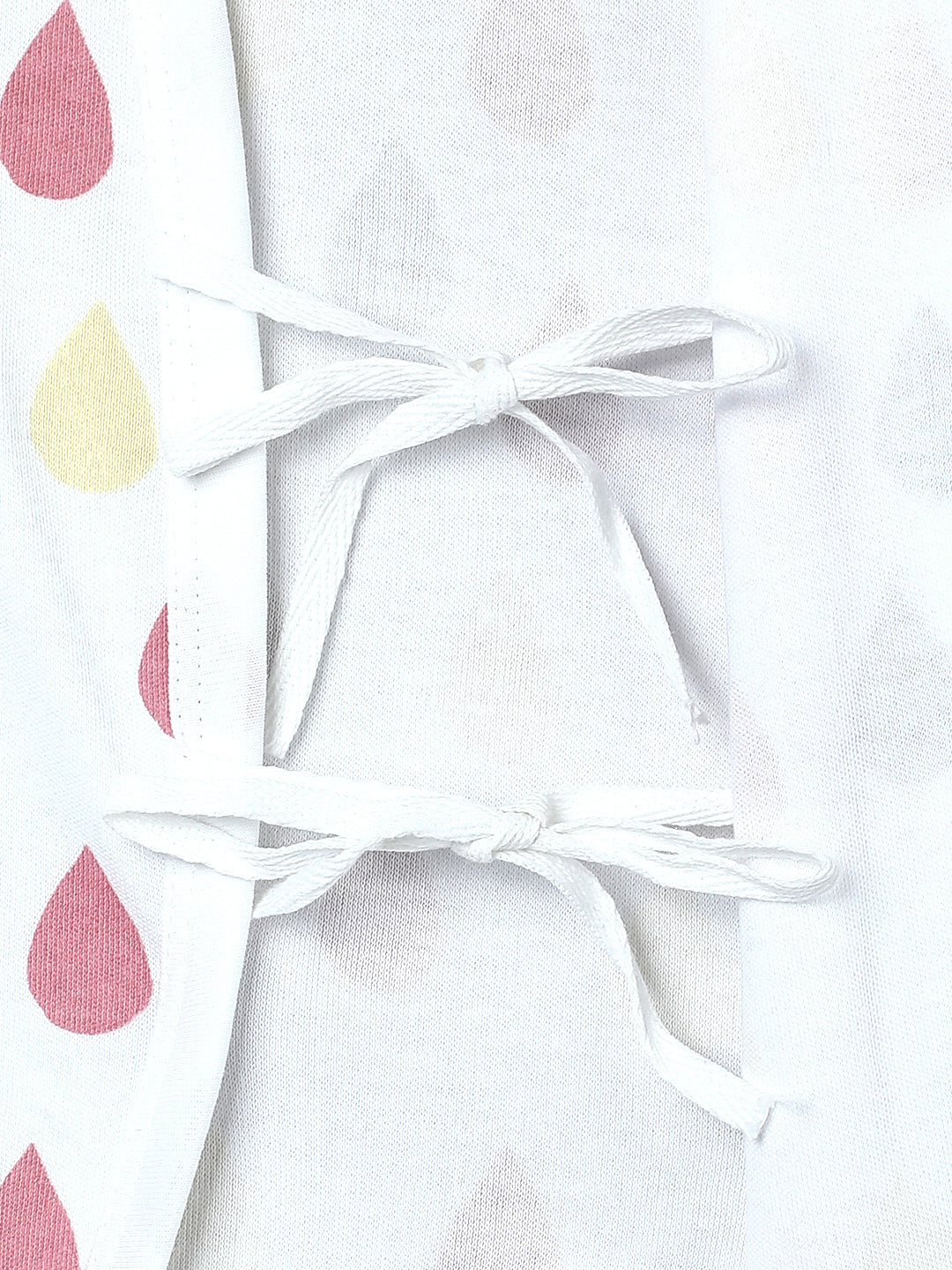 Jabla Infant Romper Combo Of 3: Pink Drops-Triangles-Roses