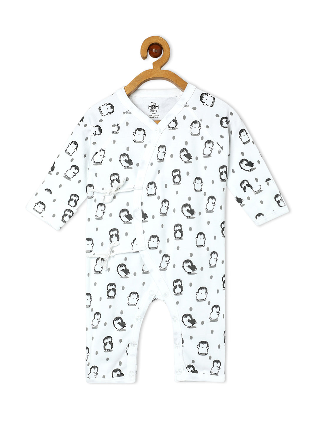 Jabla Style Infant Romper Combo of 3-Play with Penguin-Sleepless Owl-Cute like a Chicken
