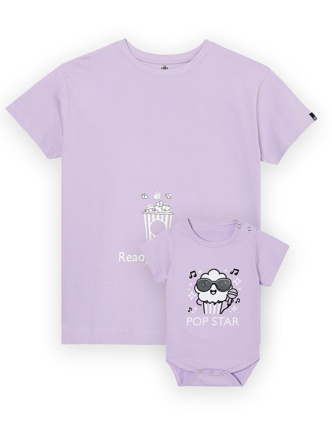 Pop Mumma and Baby Twinning- Combo of 1 T-shirt and 1 Onesie