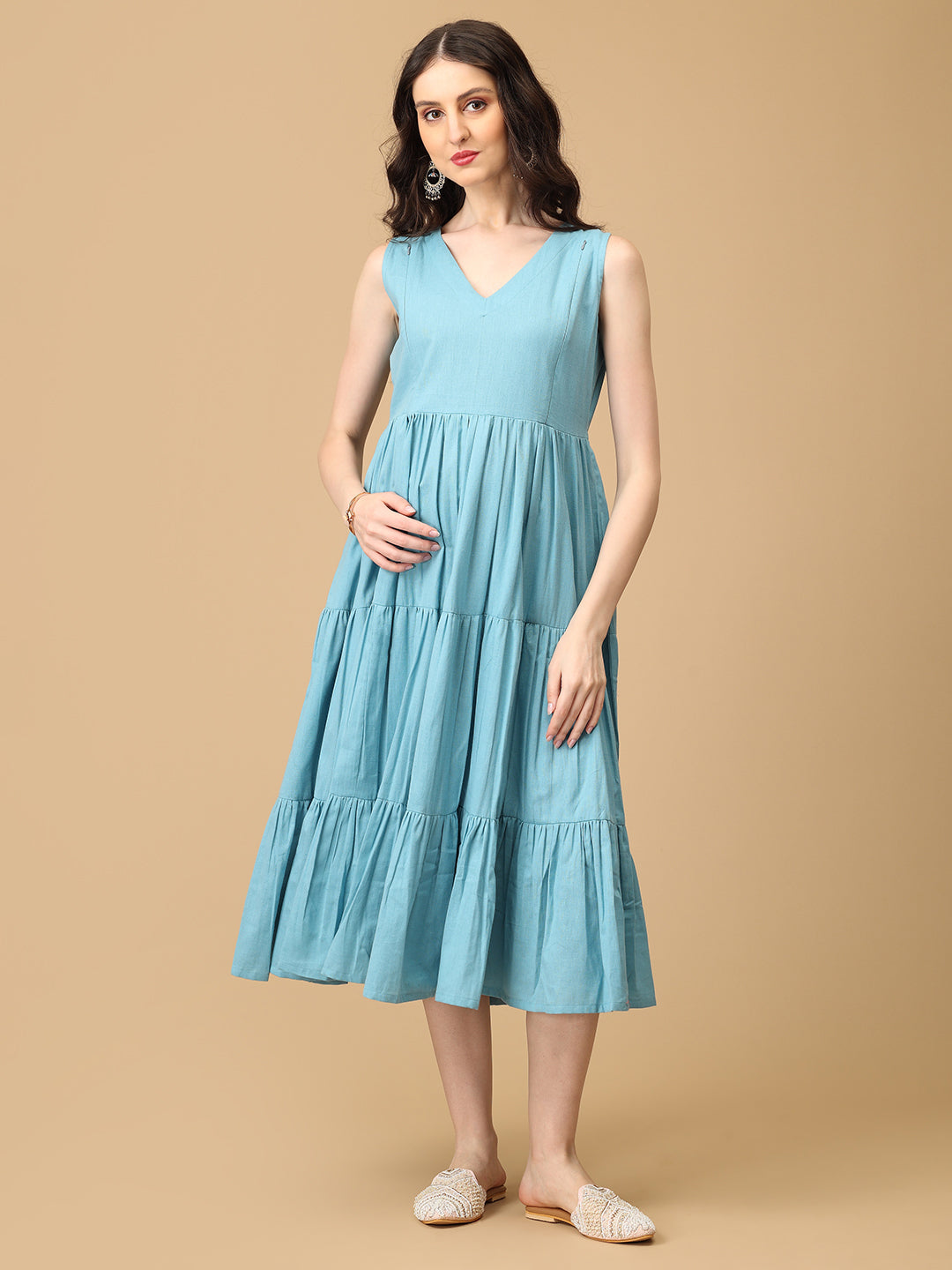 Power Pose Maternity and Nursing Shacket Dress