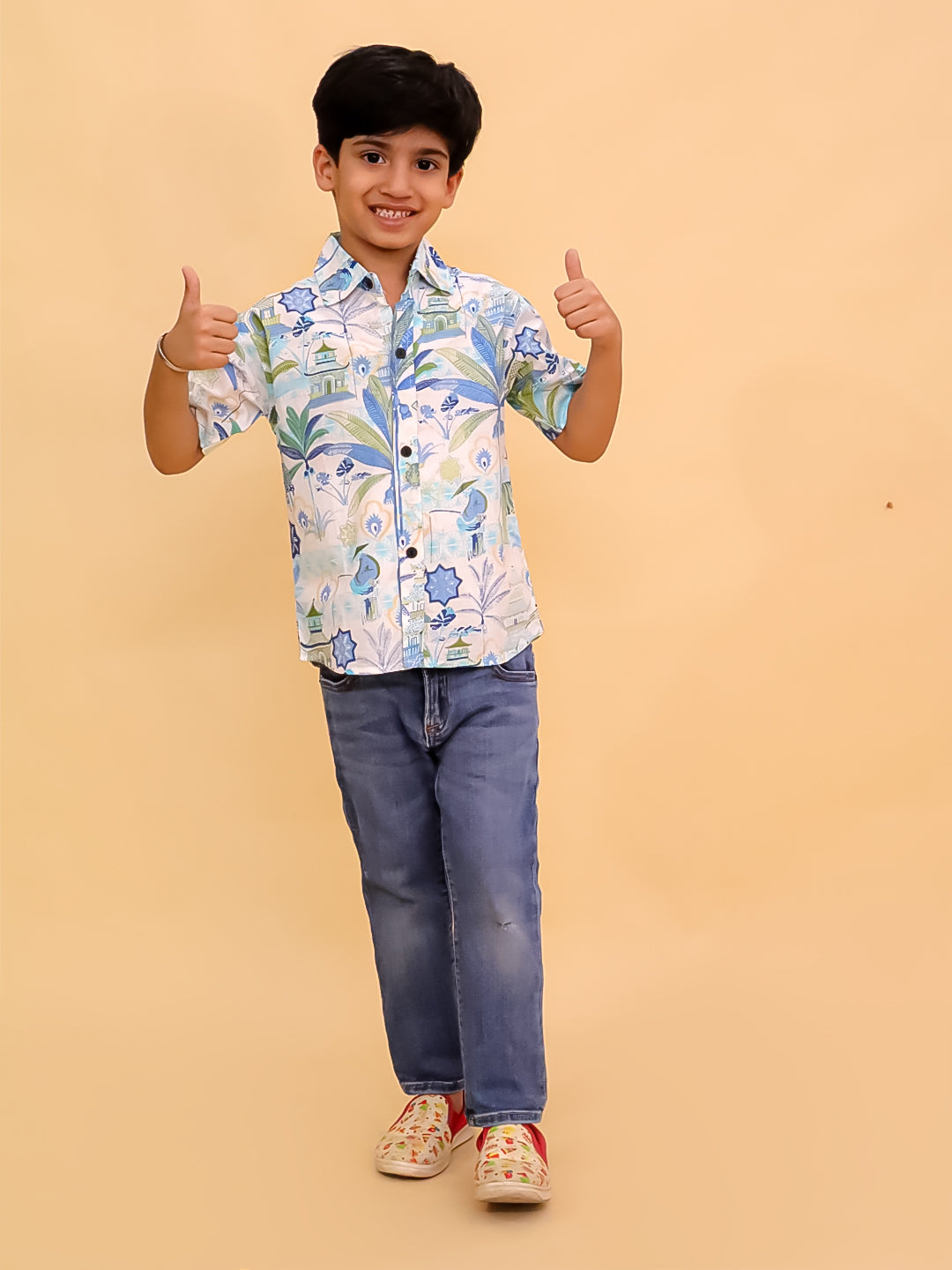 Twinning Combo- Prowl Patrol Jungle Print Men's Shirt and Boys Shirt
