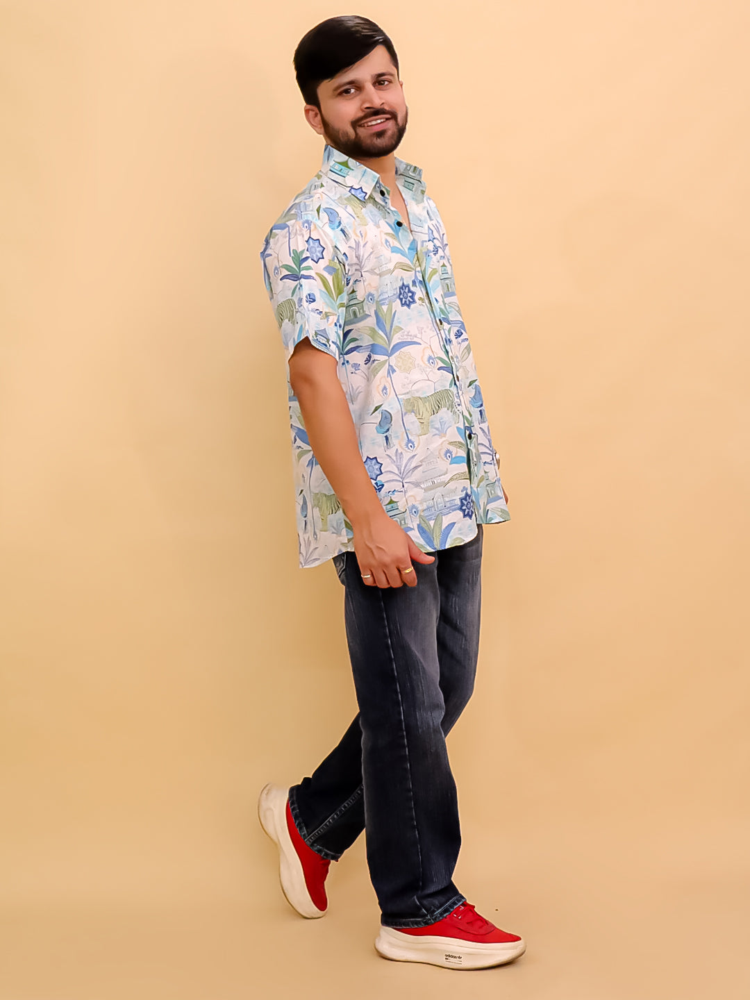 Prowl Patrol Jungle Print Men's Shirt