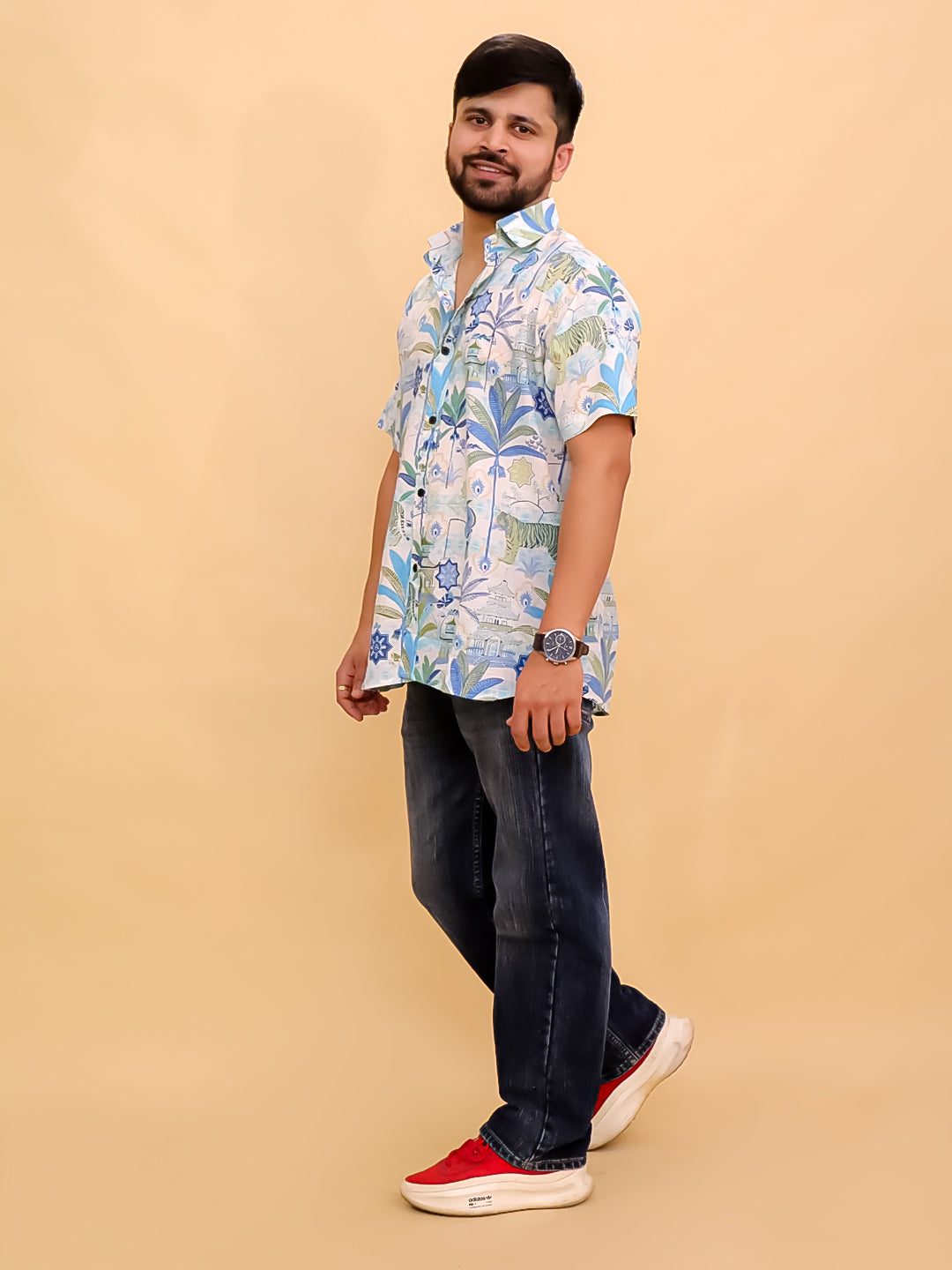 Prowl Patrol Jungle Print Men's Shirt
