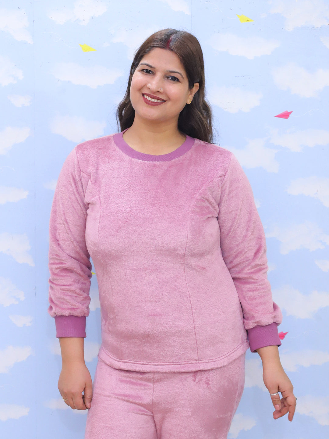 Puffin in Pink Womens Fleece Co-ord Set