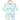 Picture of a hanging jabla style romper with puppy designs from the mom store