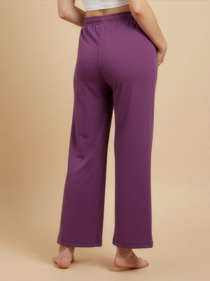 Purple Frostbite Maternity And Nursing Hoodie Pajama Loungewear Set - The Mom Store