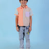 Rainbow Charm Checkered Boys Casual Shirt