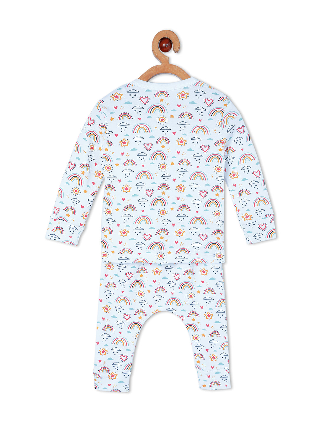 Newborn and Infant Pajama Set Combo of 3: Rainbow Land-Animal Party-Sleep Munchkins