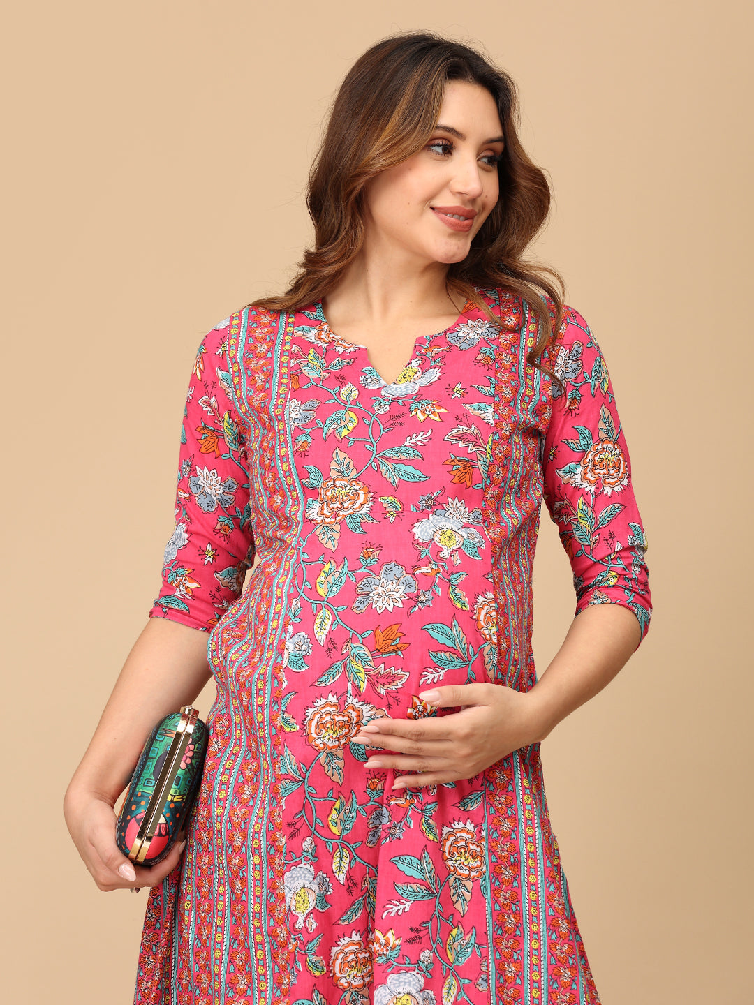 Rang Mahal Maternity and Nursing Kurti Dress