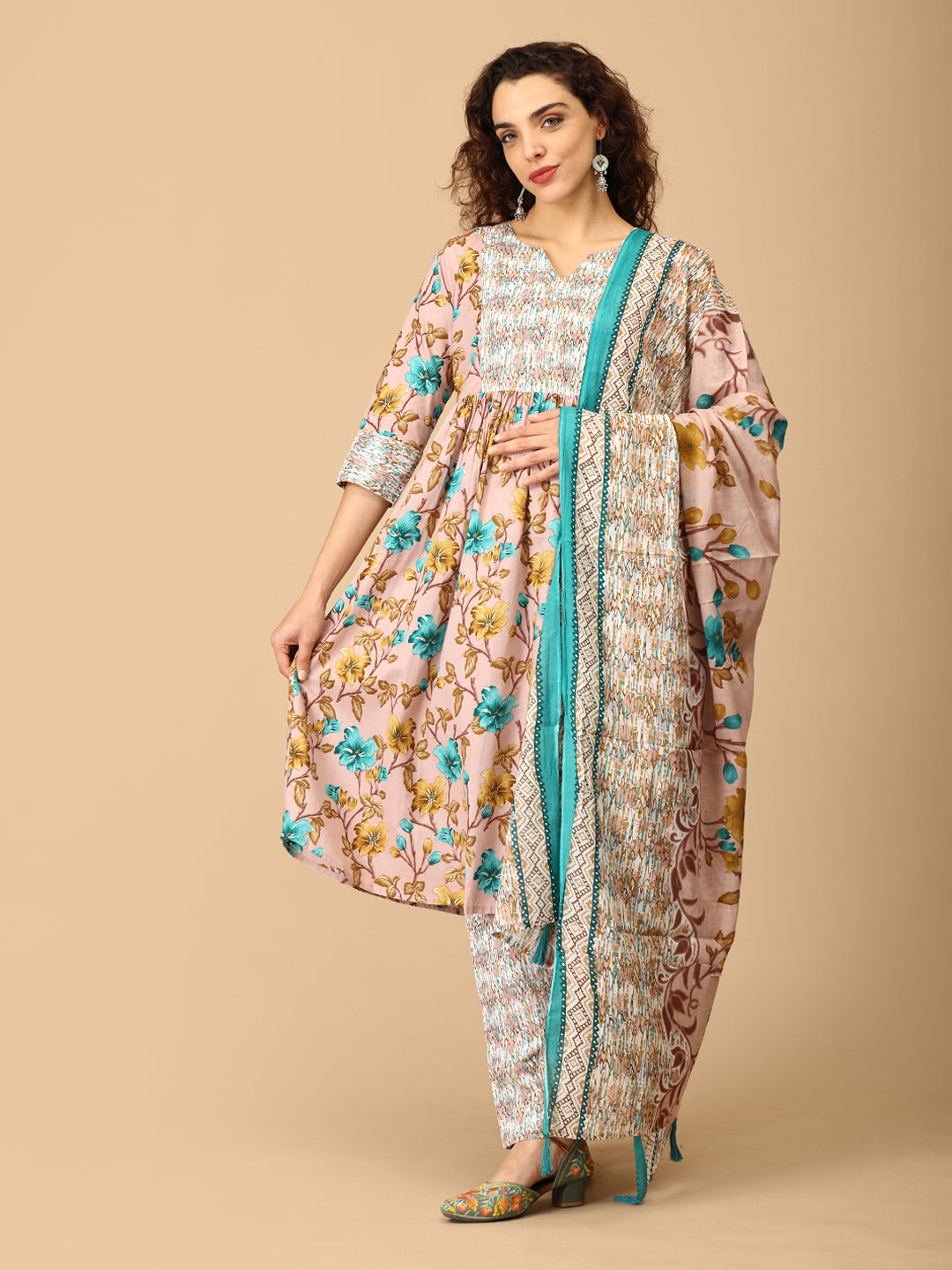 Rangila Ras Maternity and Nursing Kurta Set With Dupatta