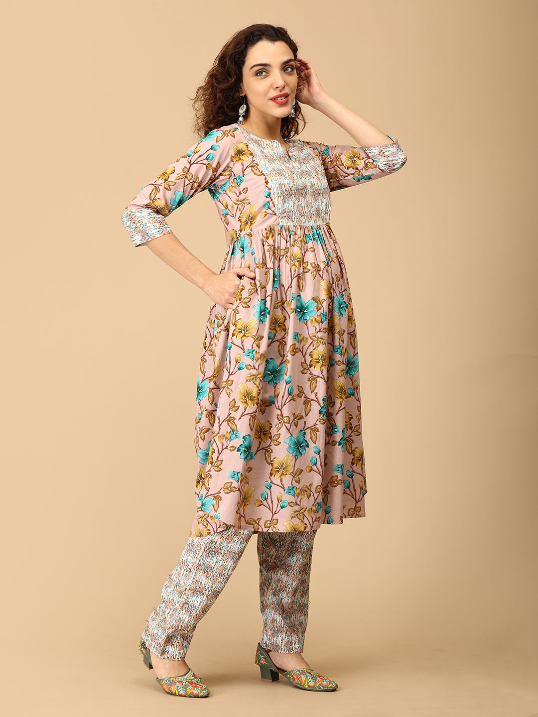 Rangila Ras Maternity and Nursing Kurta Set With Dupatta