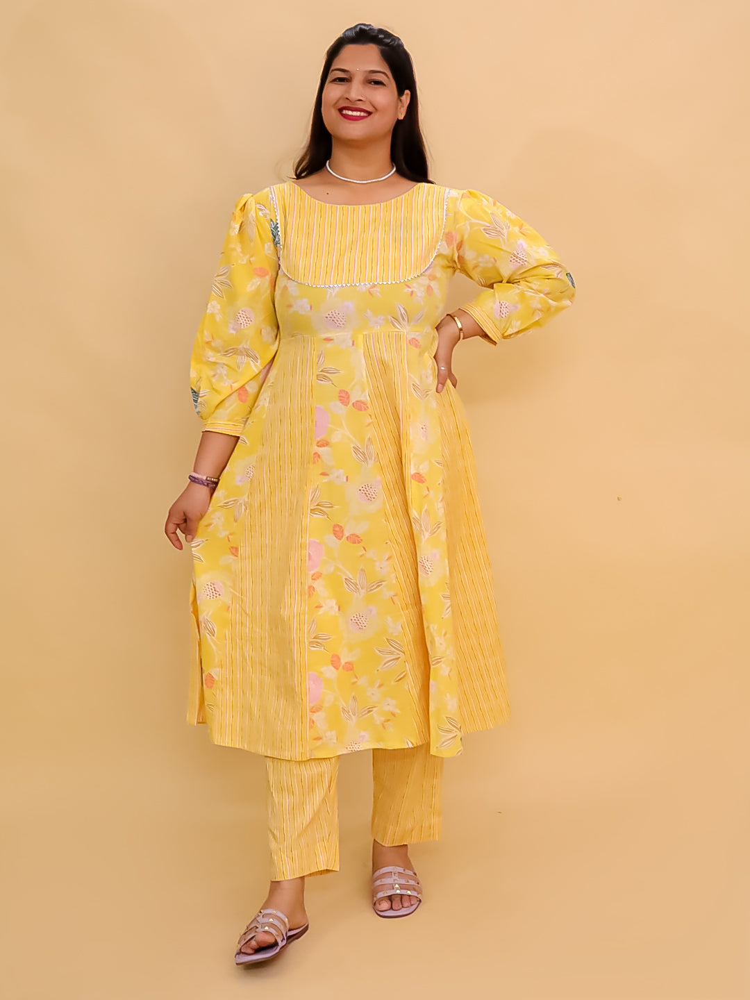 Twinning Combo-Ray of Style Women's Anarkali Set with Girls Anarkali Set & Boys Jacket Kurta Pajama