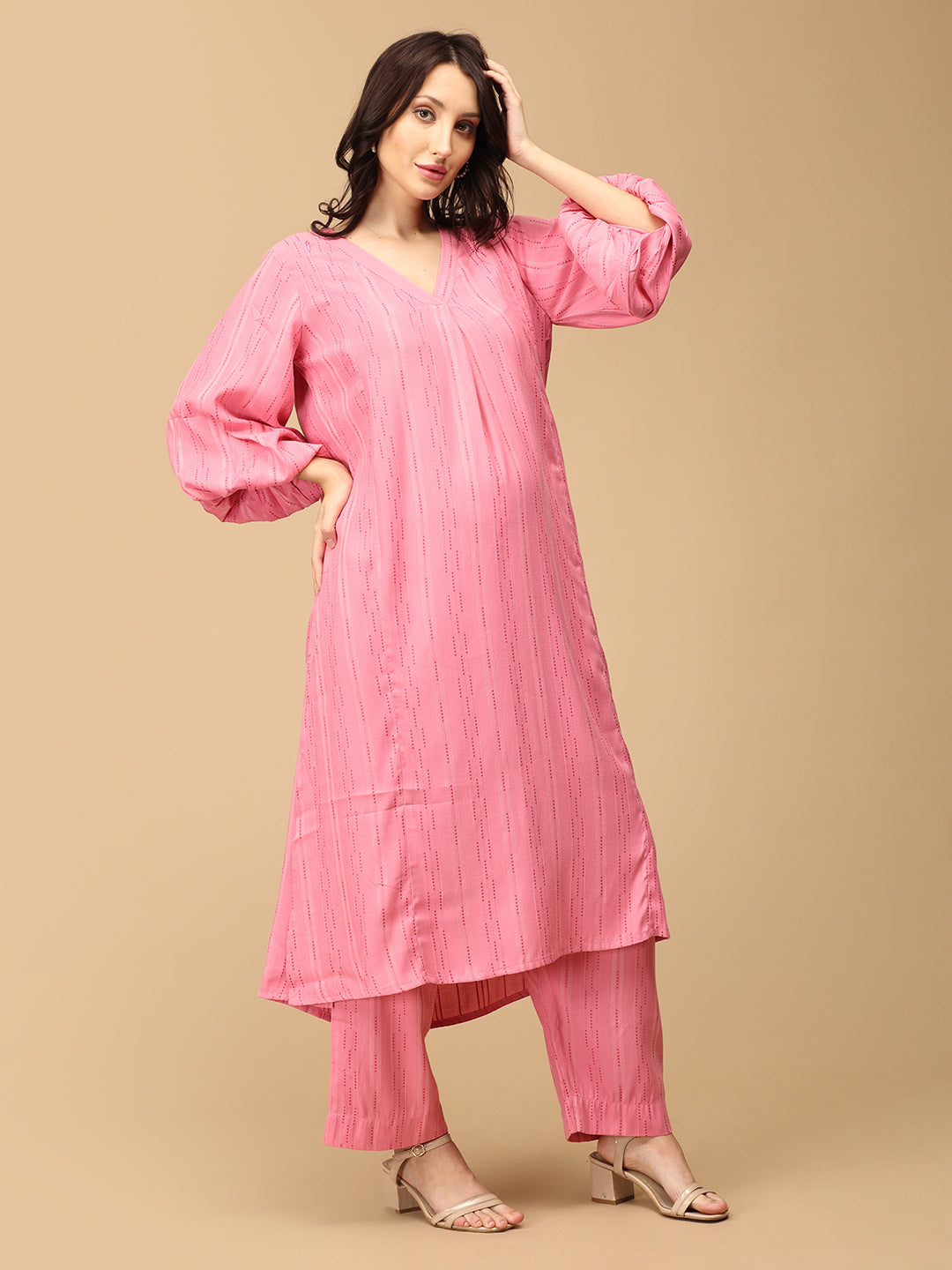 Rosy Rhythm Maternity and Nursing Co Ord Set