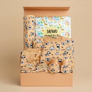 Sunset Safari 7 PCS New Born Gift Hamper Set - Sparkle - The Mom Store