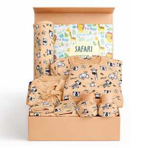 Sunset Safari 7 PCS New Born Gift Hamper Set - Sparkle - The Mom Store