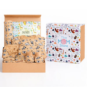 Sunset Safari 7 PCS New Born Gift Hamper Set - Sparkle - The Mom Store
