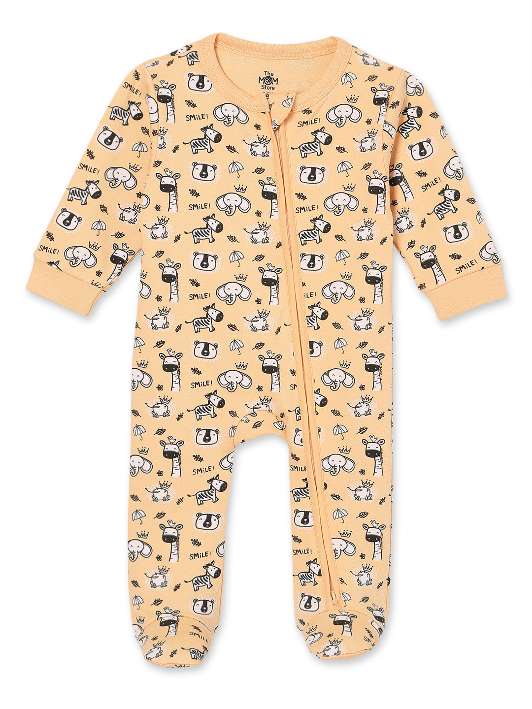 Rusty Jungle Infant Zipper Romper