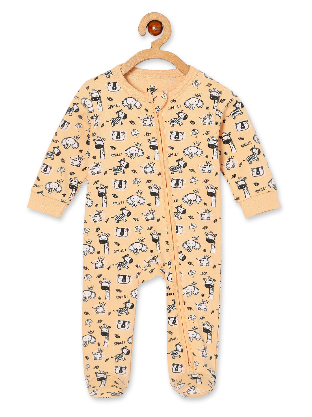 Rusty Jungle Infant Zipper Romper