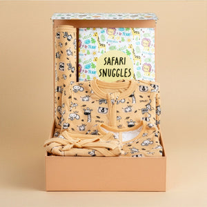Sunset Safari 5 PCS New Born Gift Hamper Set - Shimmer - The Mom Store