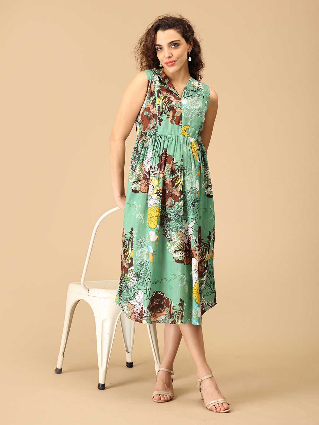 Sage the Date Maternity and Nursing Dress