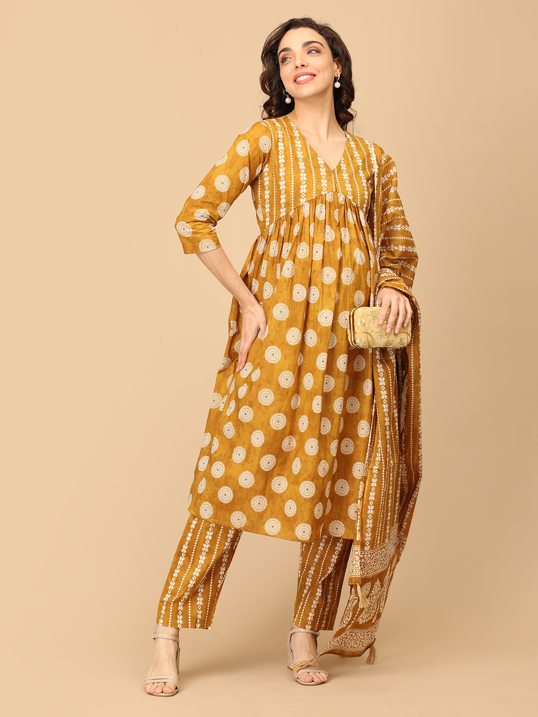 Sarson Edit Maternity and Nursing Kurta Set With Dupatta