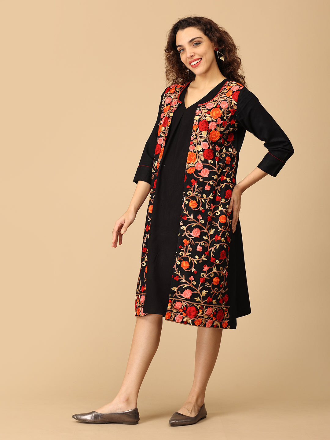 Shabnam Maternity and Nursing Shacket Dress