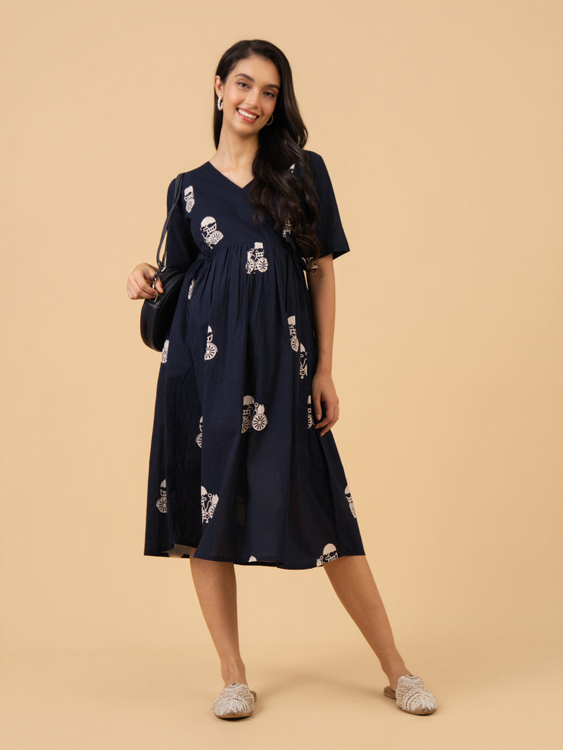 Shadow Utility Maternity and Nursing Dress