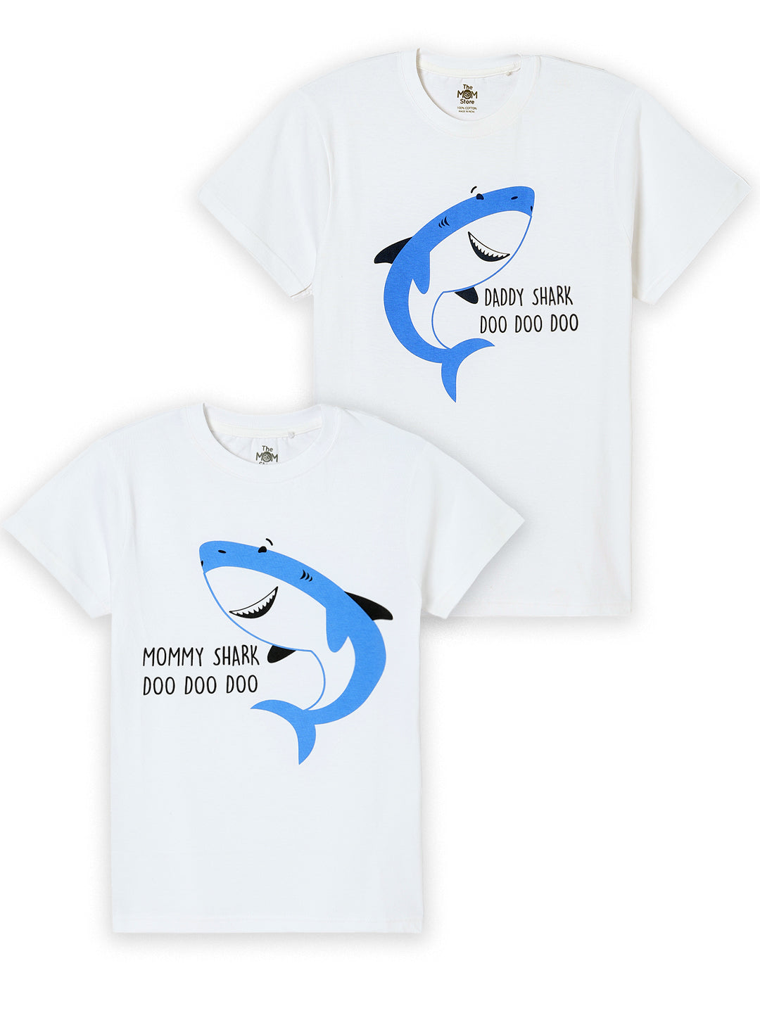 Shark-Tales Matching Family T Shirts-Combo Of 2