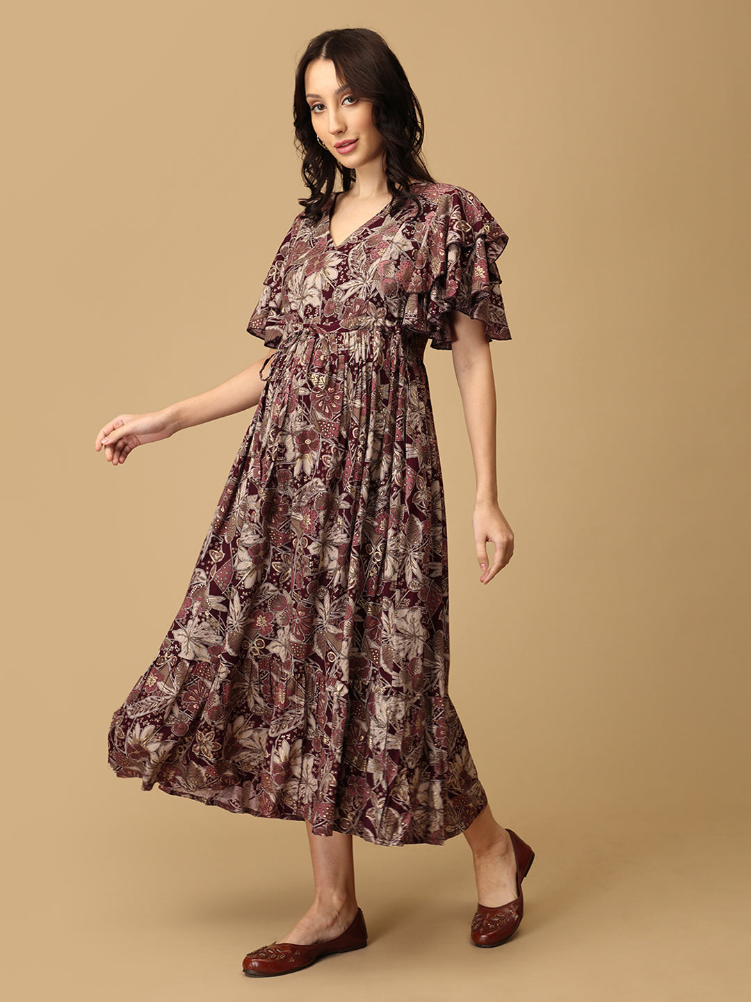 Sienna Swirl Maternity and Nursing Dress