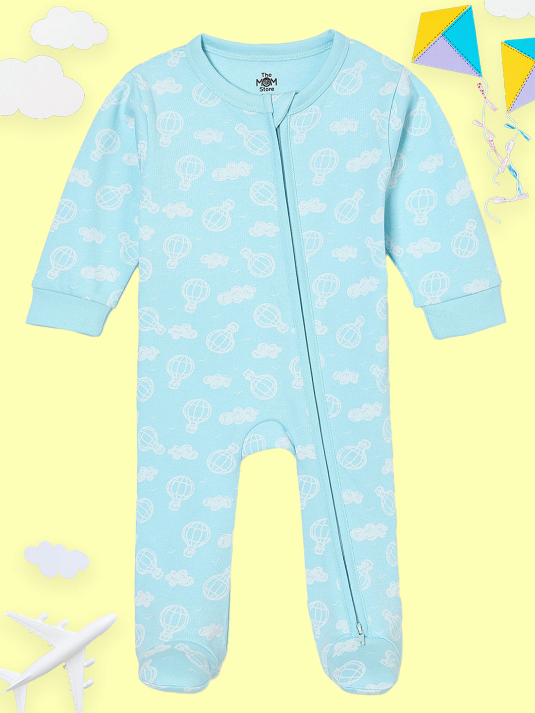 Sky Drift Infant Zipper Romper