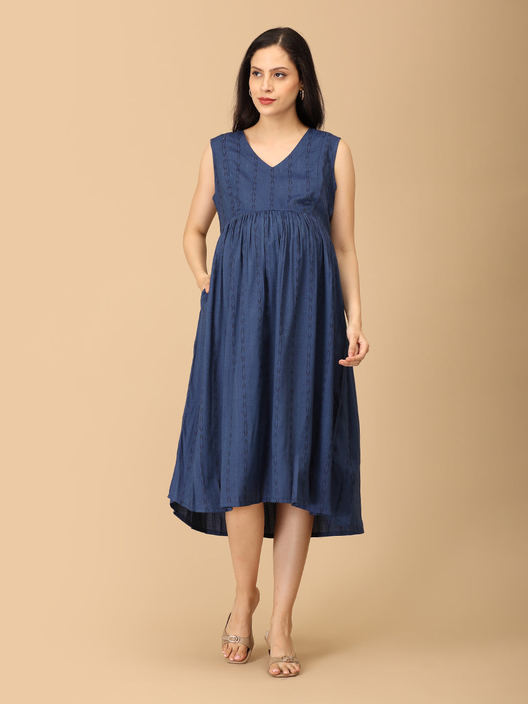 Sky’s the Limit Maternity and Nursing Shacket Dress
