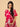 Sleek Fuchsia Maternity and Nursing Dress