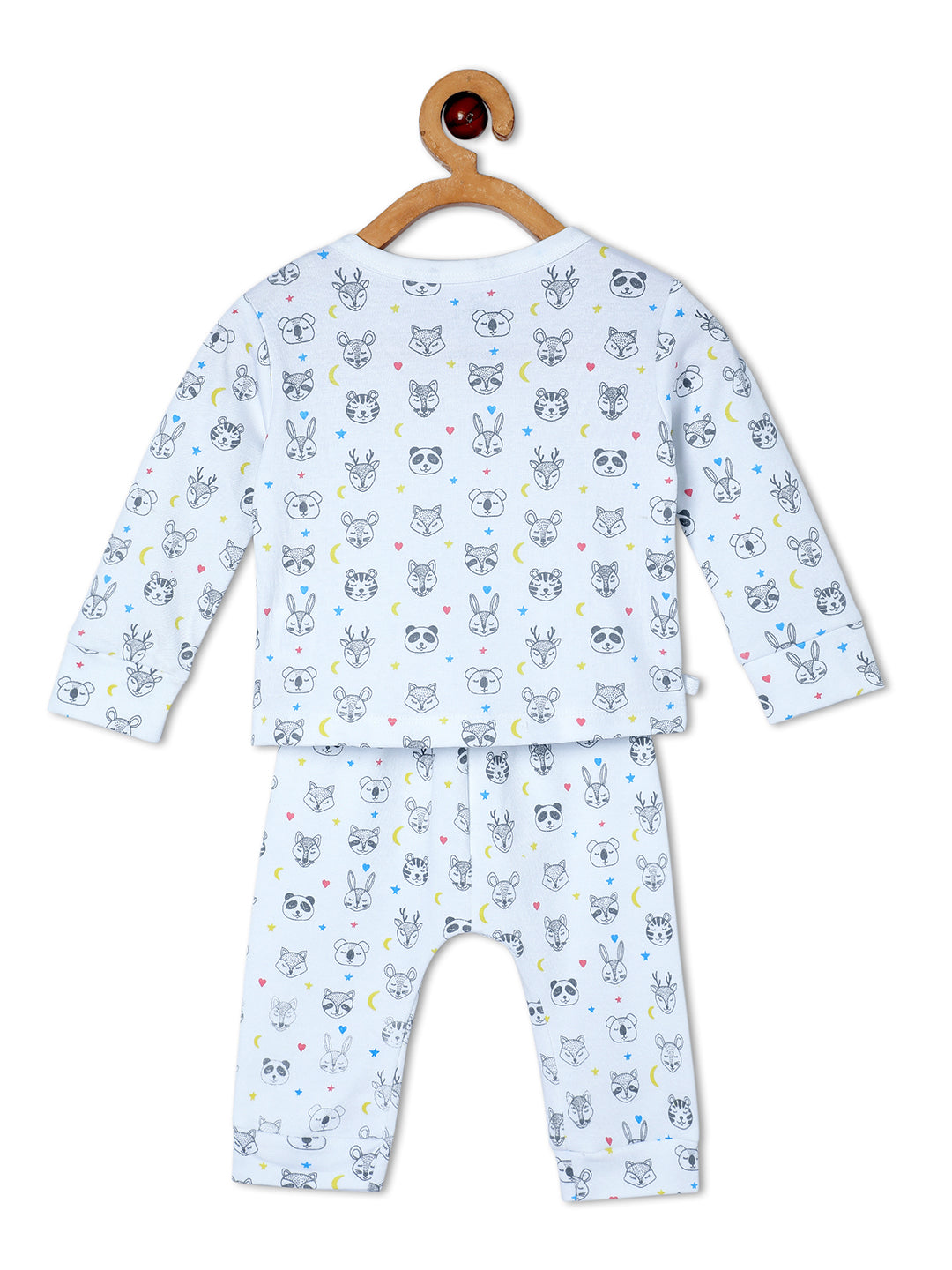 Newborn and Infant Pajama Set Combo of 2: Sleep Munchkins-Animal Party