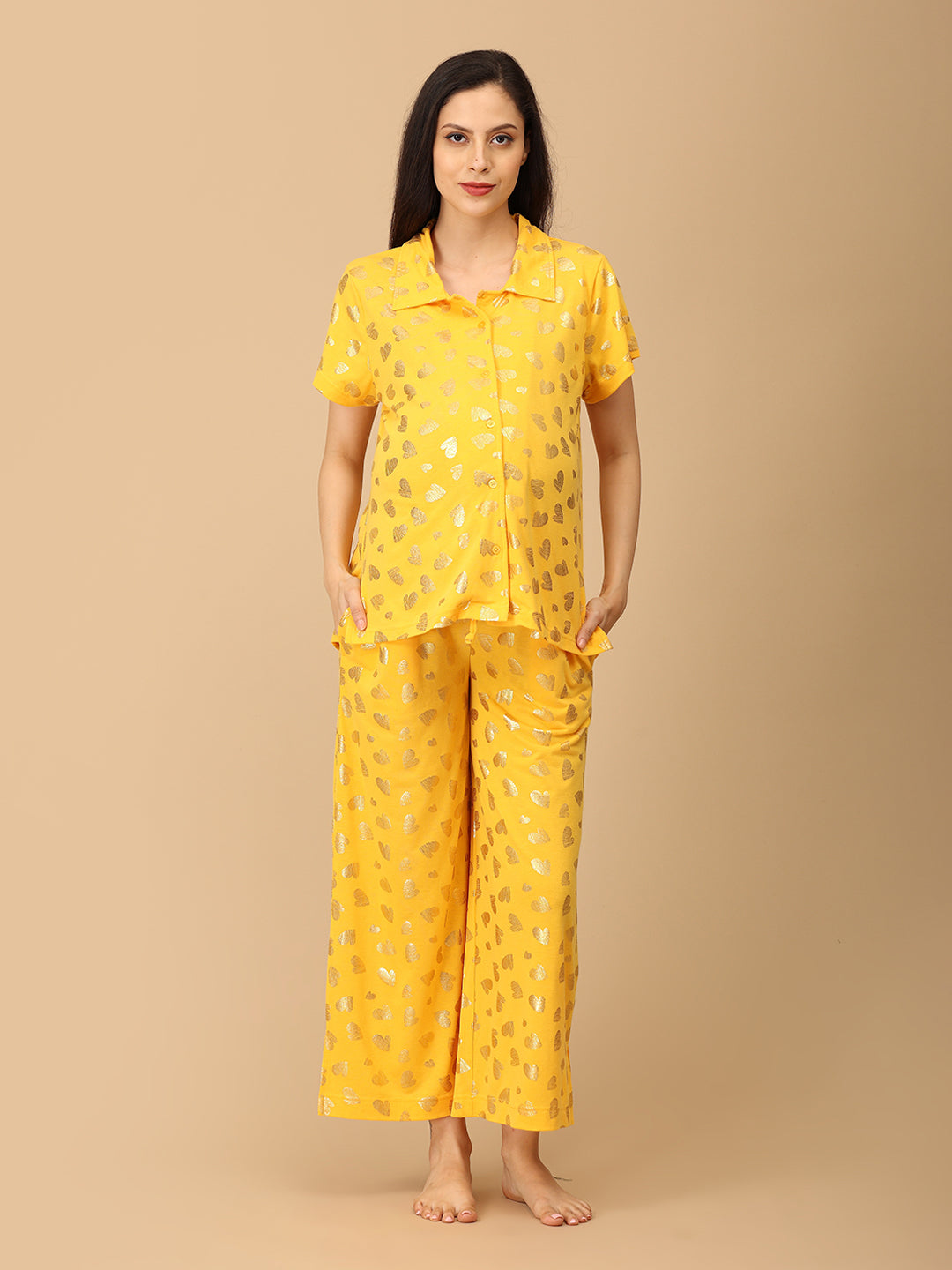 Sparkle Season Maternity and Nursing Nightwear Set