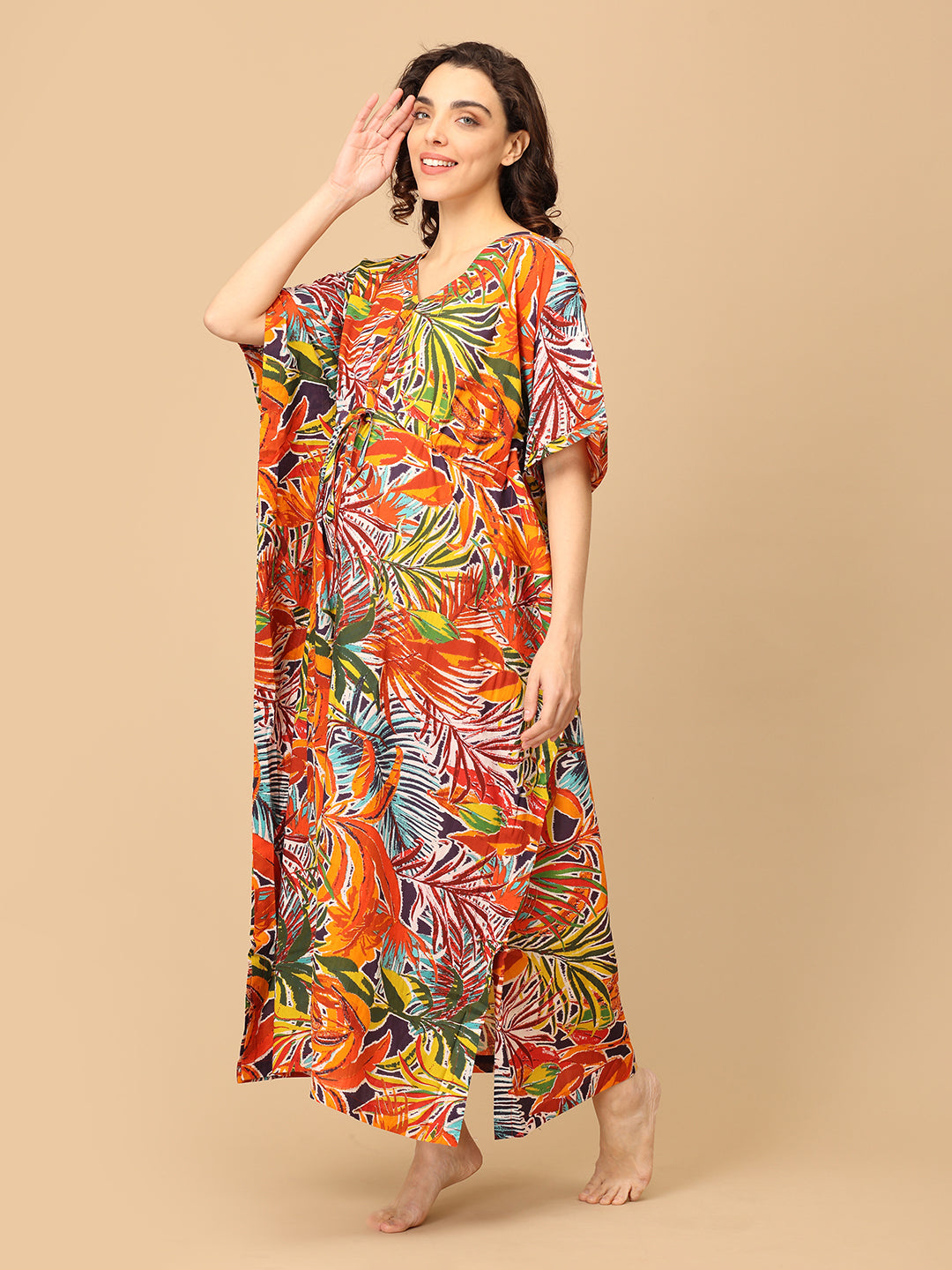 Spectrum of Dreams Maternity and Nursing Kaftan Nighty
