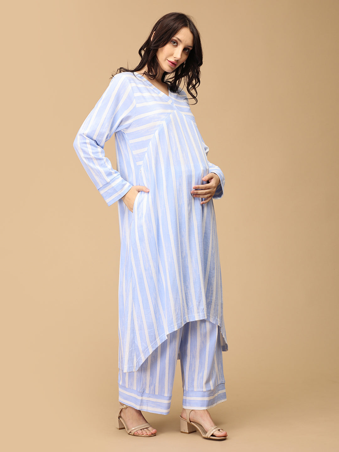 Stripes Ahoy Maternity and Nursing Co ord Set