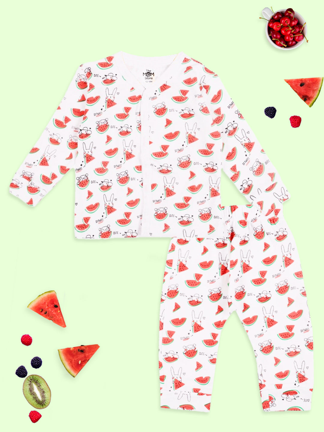 Summer Melon Newborn & Infant Pajama Set