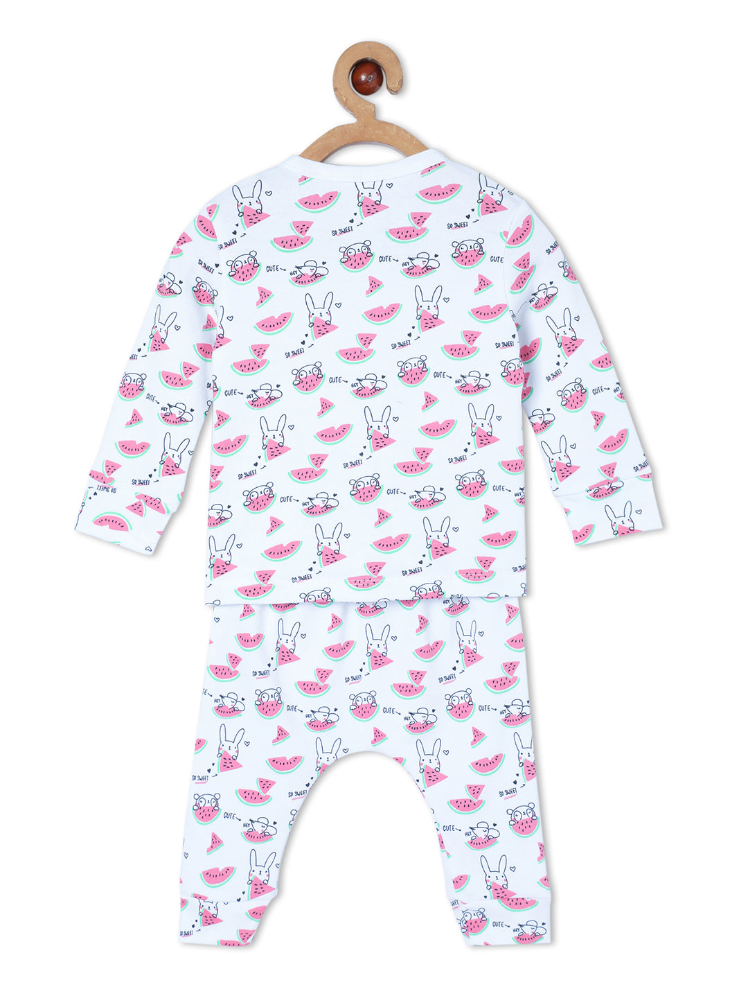 Newborn and Infant Pajama Set Combo of 2: Elephantastic-Summer Melon