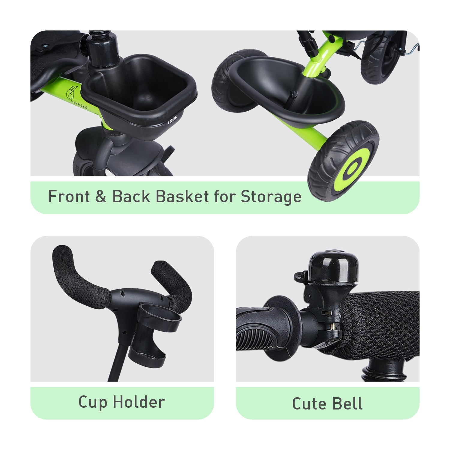 R for Rabbit Tiny Toes T20 Ace- Green