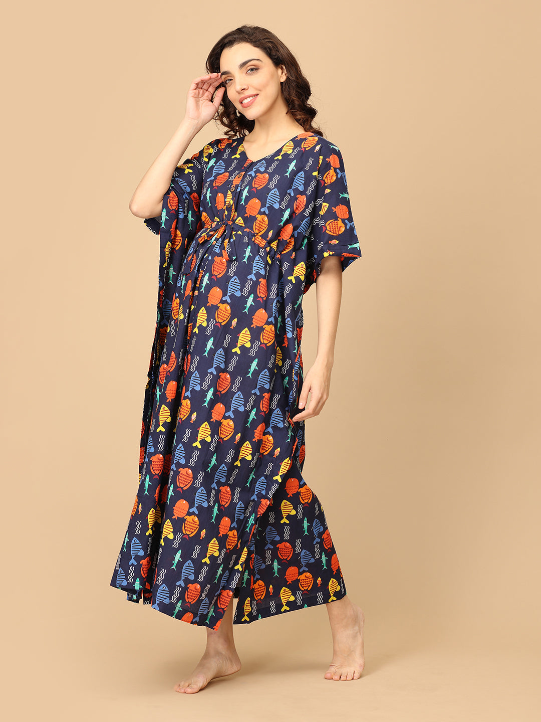 Tale of Tides Maternity and Nursing Kaftan Nighty