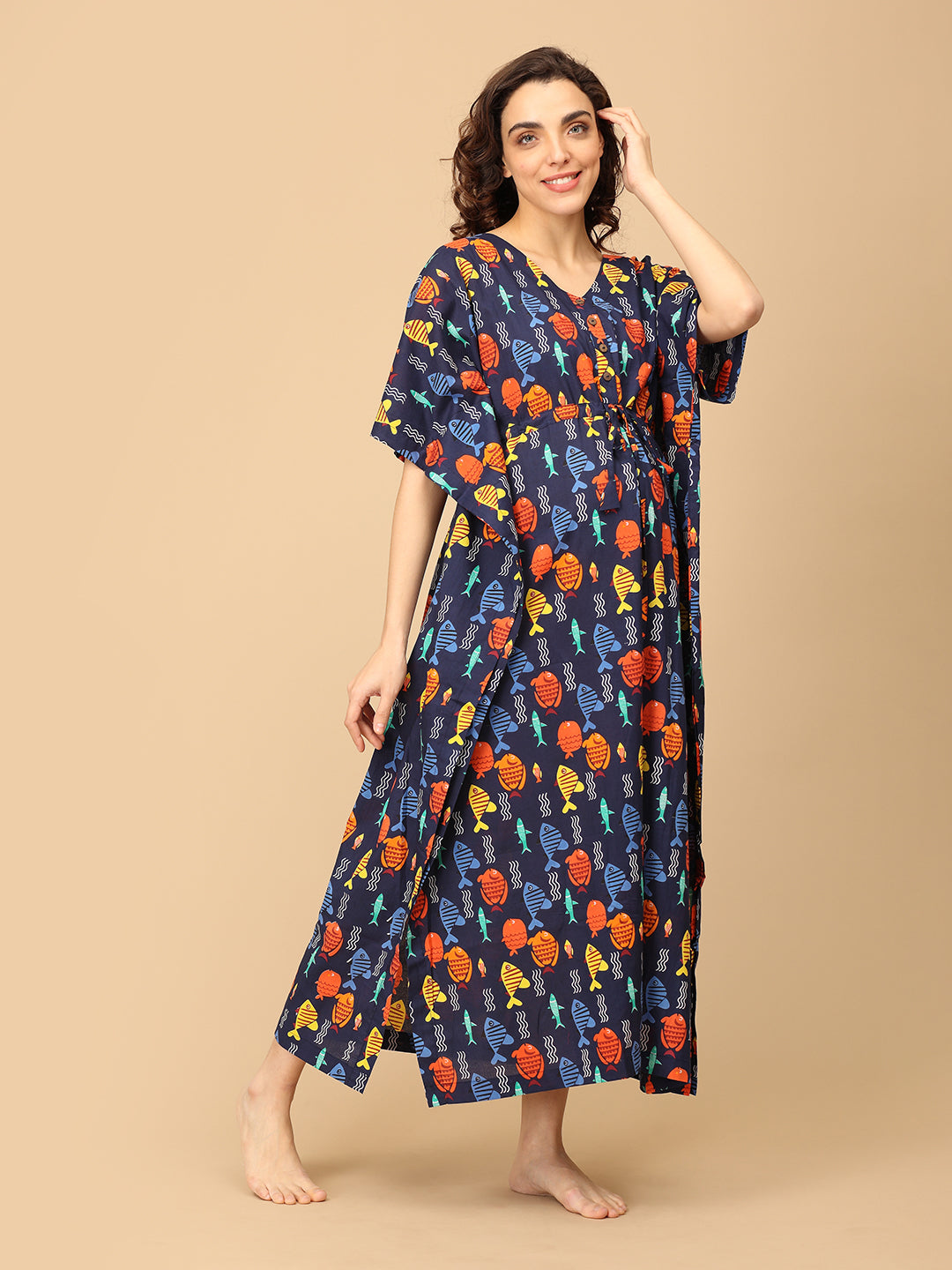 Tale of Tides Maternity and Nursing Kaftan Nighty