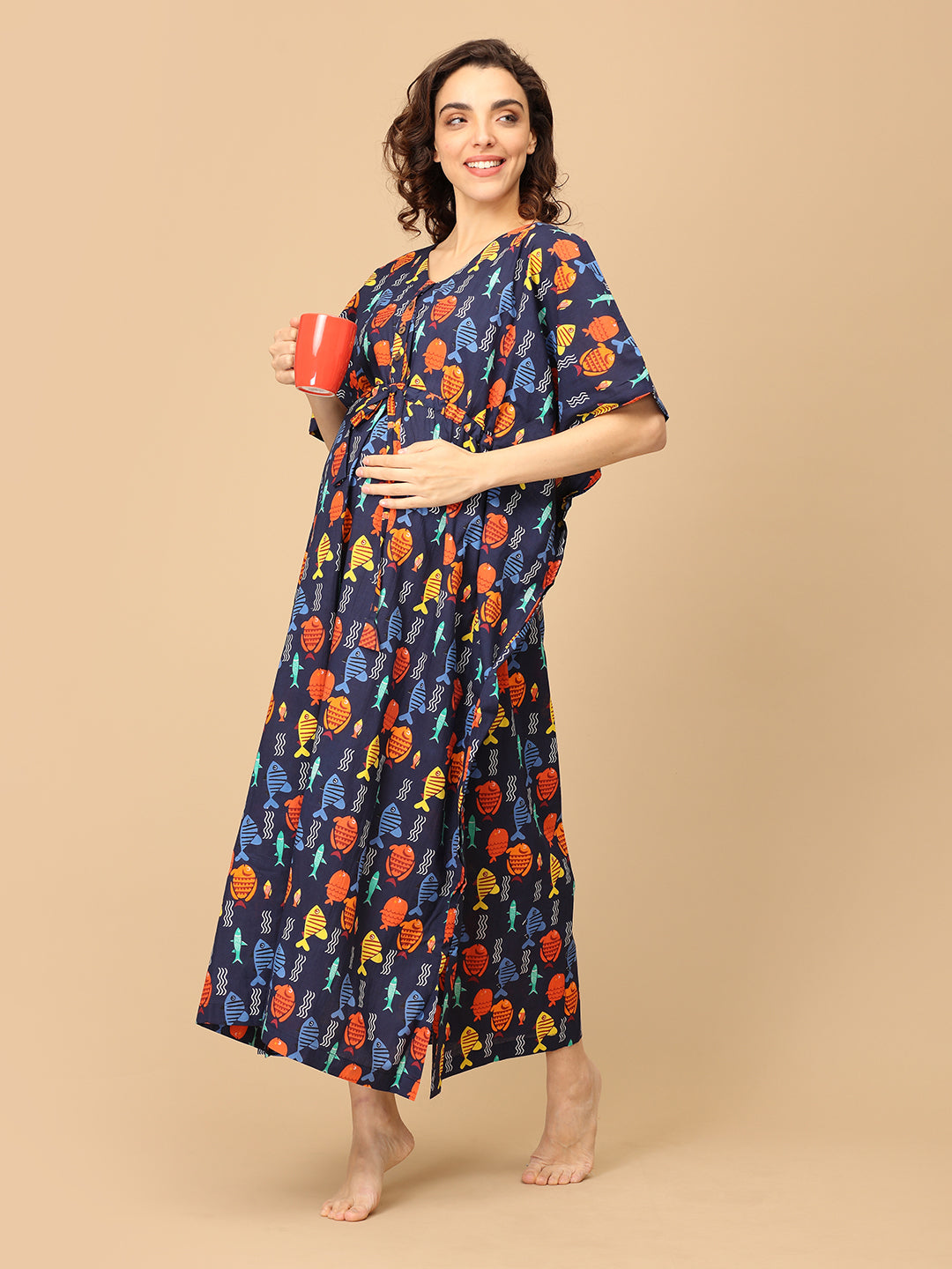 Tale of Tides Maternity and Nursing Kaftan Nighty