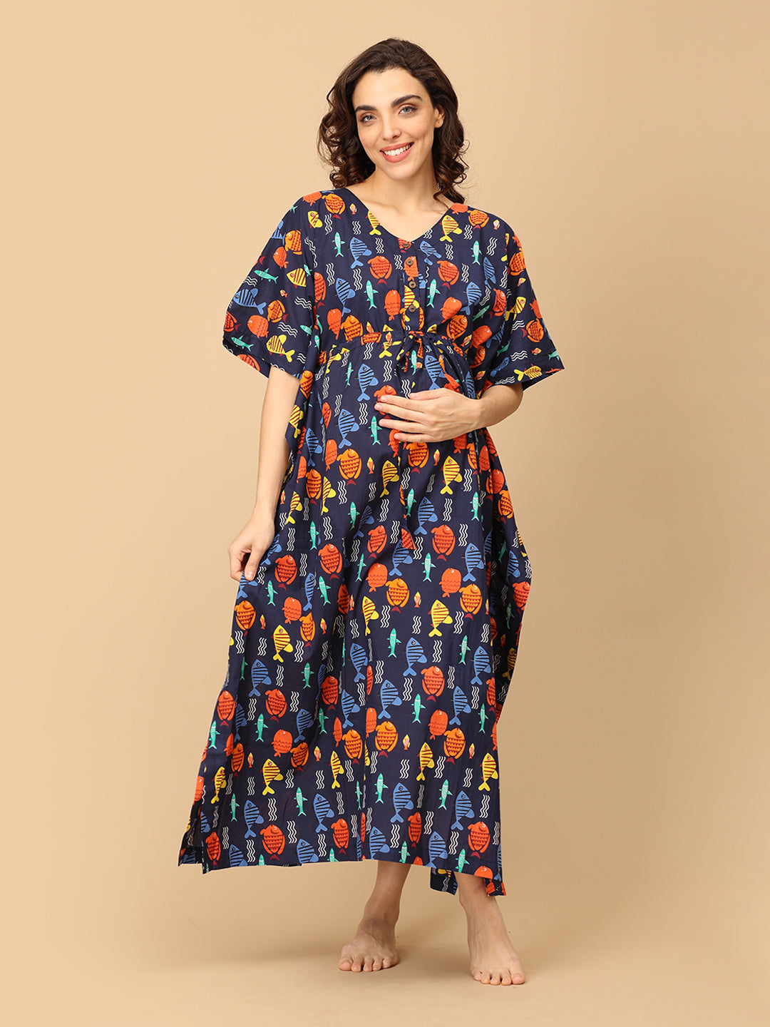 Tale of Tides Maternity and Nursing Kaftan Nighty