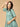 Teal the Deal Khadi Maternity and Nursing Dress