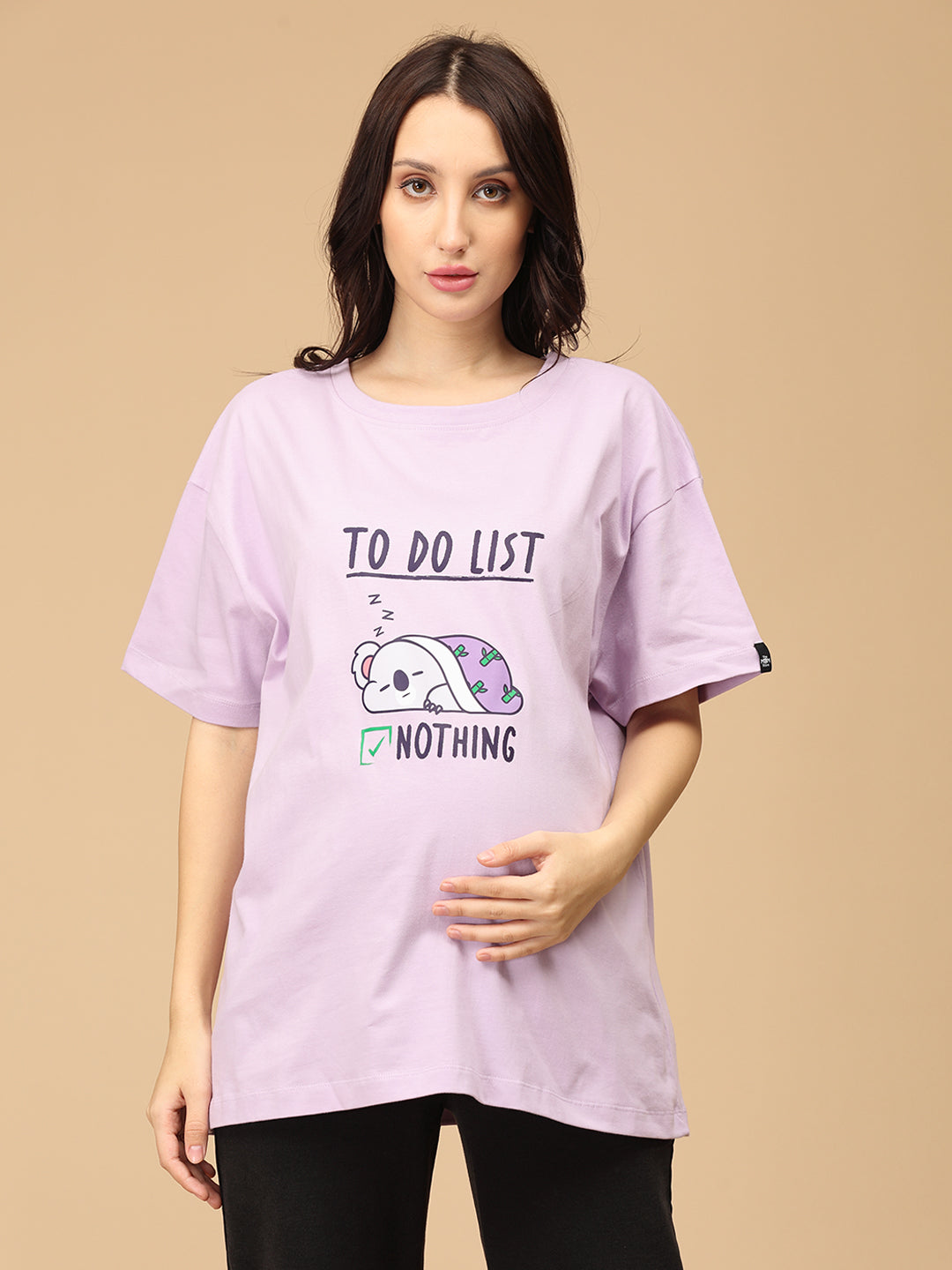 To Do List Oversized Maternity T shirt