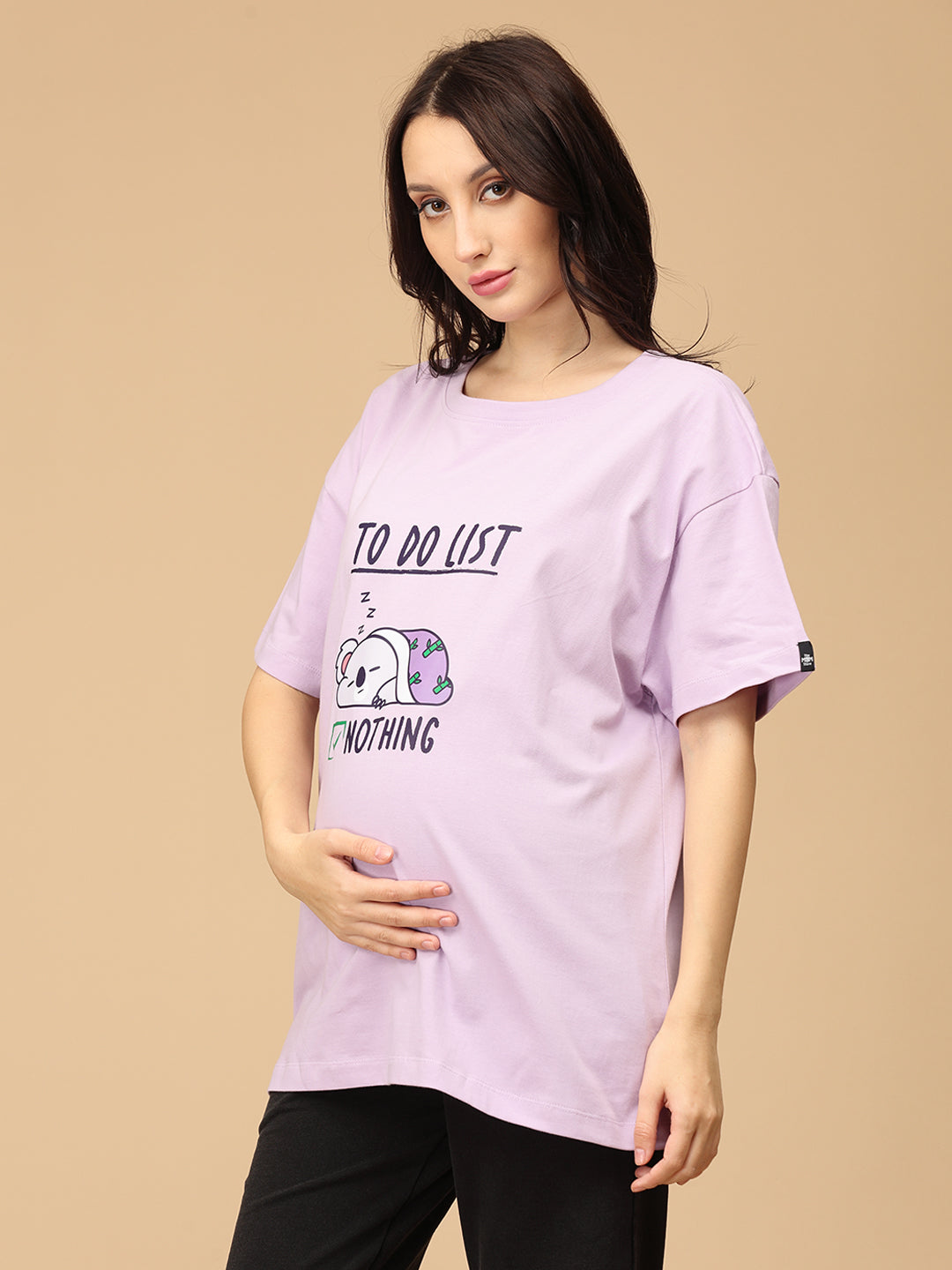 To Do List Oversized Maternity T shirt