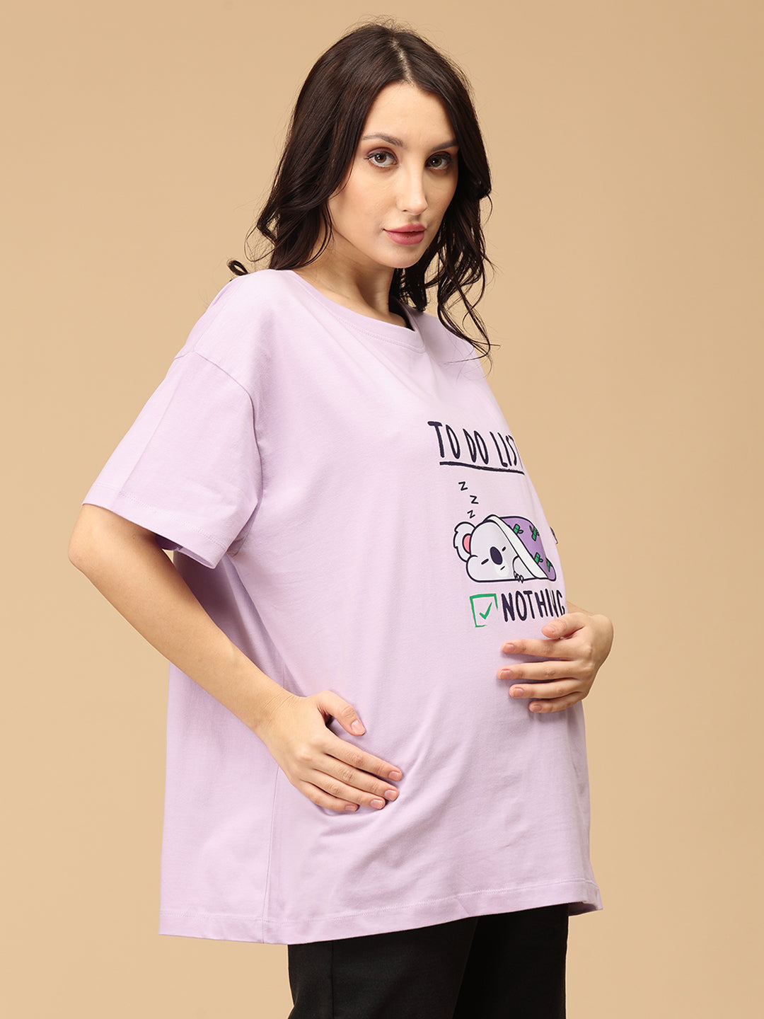 To Do List Oversized Maternity T shirt