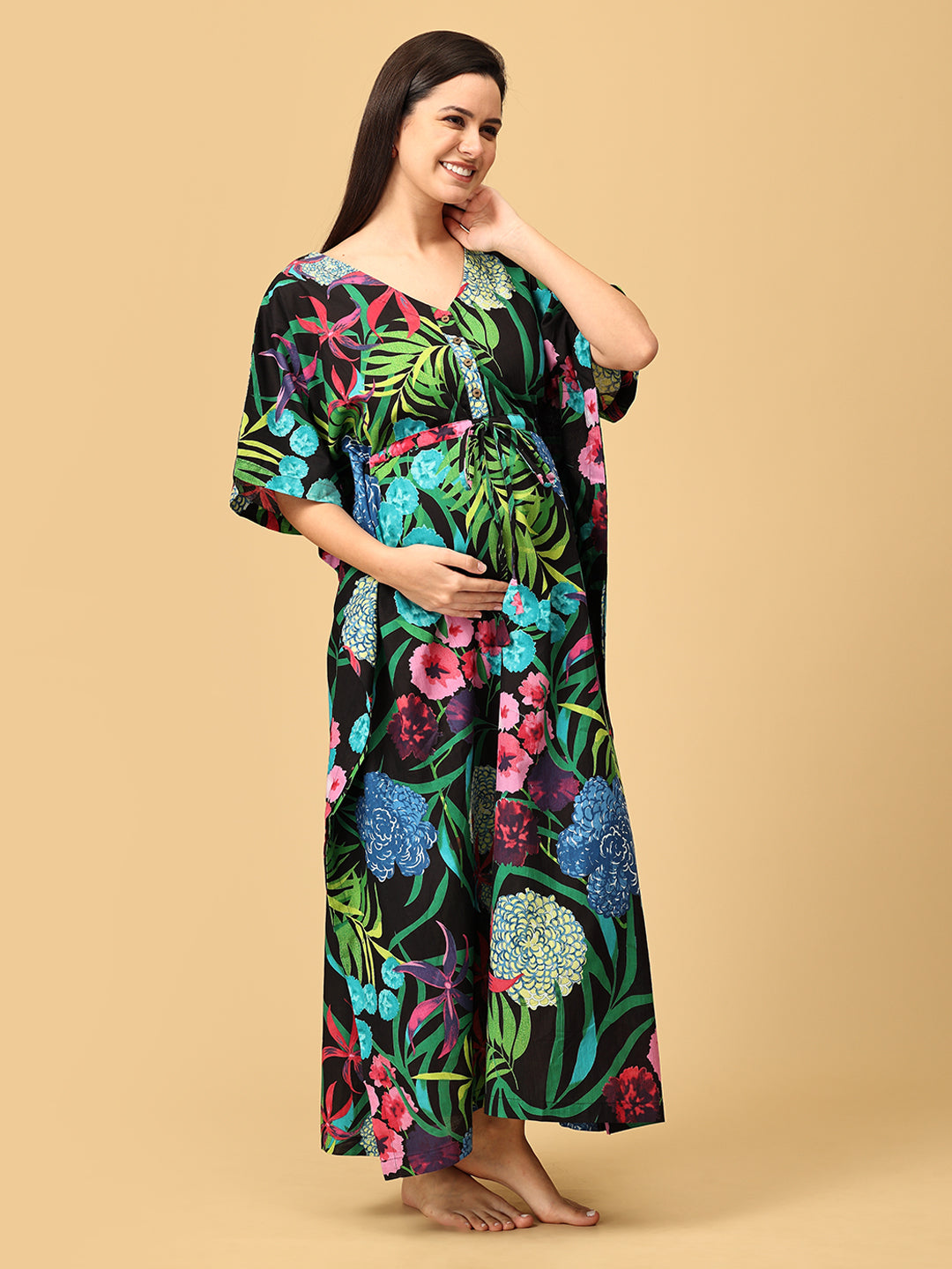 TropiGal Maternity and Nursing Kaftan Nighty