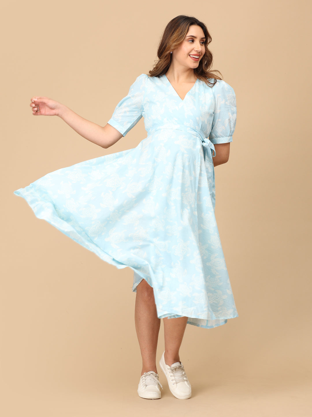 Turtley in Style Maternity and Nursing Wrap Dress